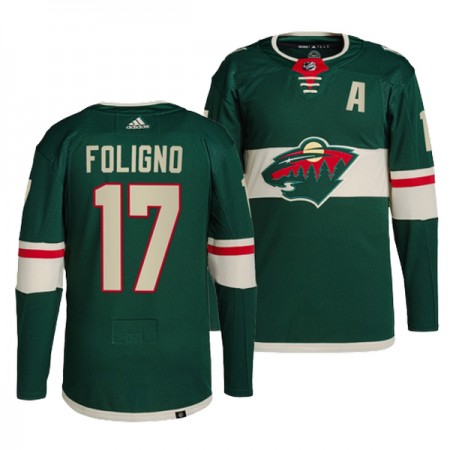 Minnesota Wild Trikot Marcus Foligno 17 Adidas Grün Authentic - Herren